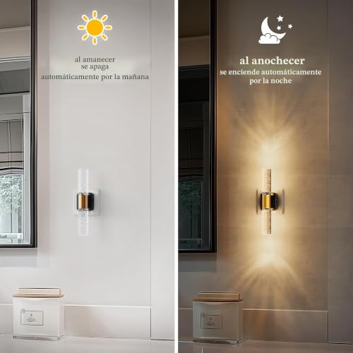 Emeritpro Dimmable Twilight Night Light LED Acrylic 3000K Warm White 180°Rotatable for Children's Rooms Hallway Bedroom Stairs 1 Piece 1W