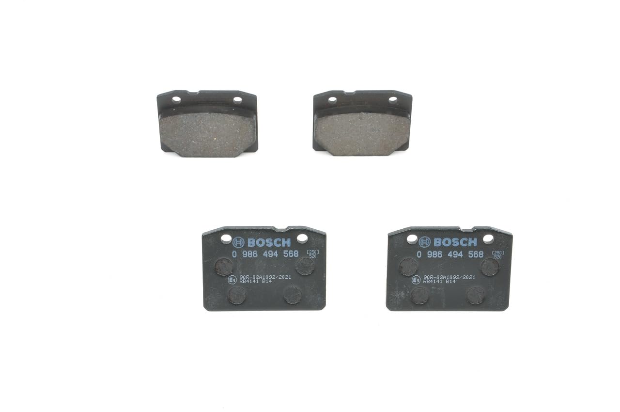 Bosch BP1489 - Brake Pads Car Front Axle - Bosch Quality - Reduced Noise and Dust - ECE-R90 Certified - Copper-Free - 1 Set of 4 Pads