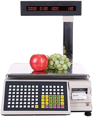 JUEJIDP English Barcode Scale Label Scale Barcode Scale Full English Barcode Scale Electronic Scale Electronic Scales
