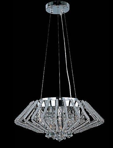 DXZMBDM Diamond Shaped Stainless Steel Crystal Pendant Lights with 9 Lights , 220-240v
