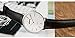 INFANTRY Mens Black Leather Watch Business Dress Wrist Watches for Men Simple Slim
