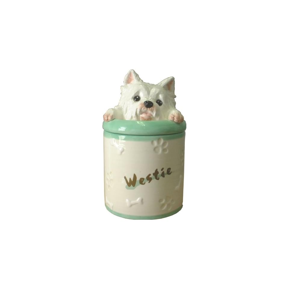 West Highland Terrier Collectible Dog Pup Westie Cookie Jar Container