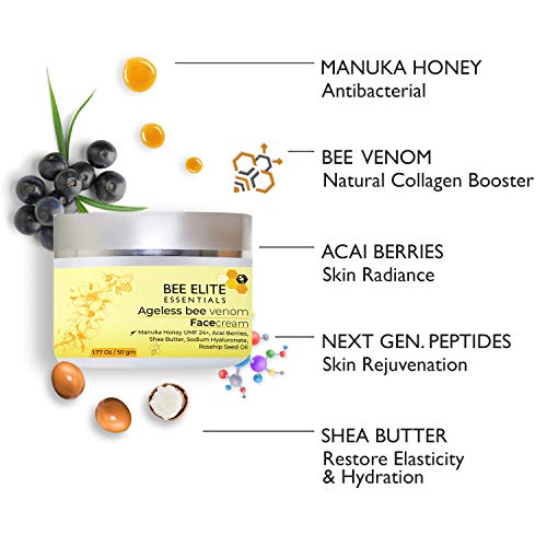 AGELESS BEE VENOM ANTIAGING FACE CREAM with next Generation Peptides