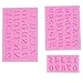 14 Pack Fondant Decorating Tools Set Simuer 3pcs Mini Number and Letter Shape Silicone Mold Cake Decoration 3D Soap Chocolate Moulds