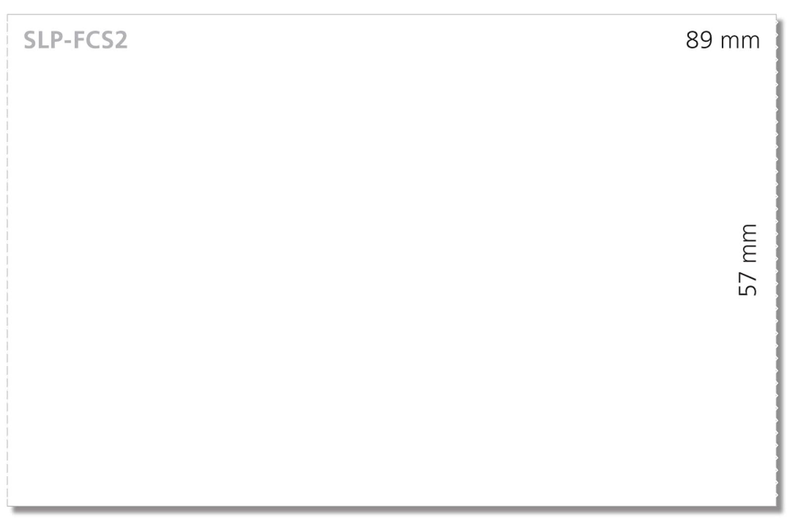 Seiko SLP-FCS2 - Appointment/business cards - white - 57 x 89 mm - 140 g/m2 - 600 card(s)