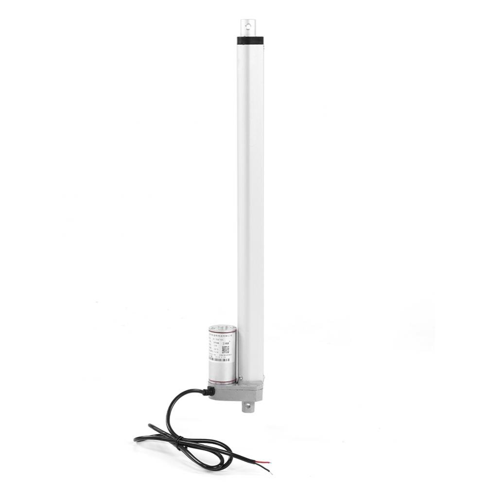 12V Force 750N Stroke 150-700mm Linear Actuator Lift Electric Motor Bracket DC Electric Push Rod Motor(400mm)