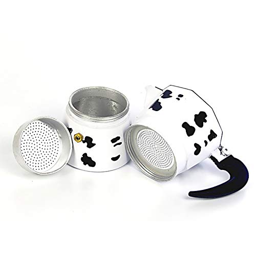 DYB Espressokocher Moka Pot Home Kochplatten Moka Kaffeemaschine Kaffee Pot Office Make Kaffee Appliance Aluminium (Size… – Bild 6