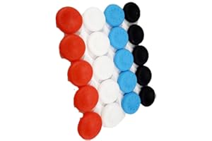 UPONEW 20 PCS Controller Thumbstick Caps Cover Replacement Silicone Touch Controller Rocker Cover for PS3 / PS4 / PS5 (Red/Blue/Black/White)
