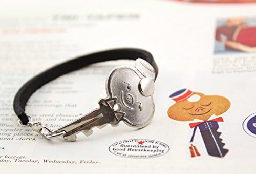 1950's Bellhop Key + Leather Bracelet - American Tourister Luggage - Handmade - Repurposed - Upcycled - Travel - Airplane - Vintage - Bowtie