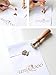 UNIQOOO Vintage Japanese Sakura Wax Seal Stamp Kit- Pink & White Wax Sticks with Wicks- Perfect Decoration for Invitations, Cards, Gift Wrapping, Snail Mails, Wine Packages