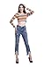 Beluring Womens Long Sleeve Striped Casual Crew Neck Crop Top Short T Shirt