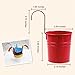 ISWEES 10 Pieces Metal Iron Hanging Flower Pot, Balcony Garden Plant Planter,Home Decor - Assorted Colors