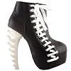 SHOW-STORY-Punk-Two-Tone-Lace-Up-Zip-High-top-Bone-Platform-Ankle-BootsLF80666