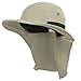 LETHMIK Fishing Neck Flap Sun Hat,Outdoor Sun Protection Hunting Hiking Wide Brim Safari Cap