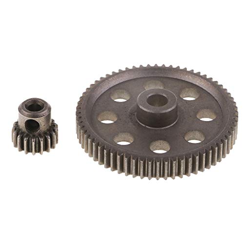 CROSYO 2 stücke 11184 Stahl Metall Main Getriebemotor Ritzel Gänge 17t / 64t für 1:10 RC HSP 94111 94123 94111 PRO… – Bild 5