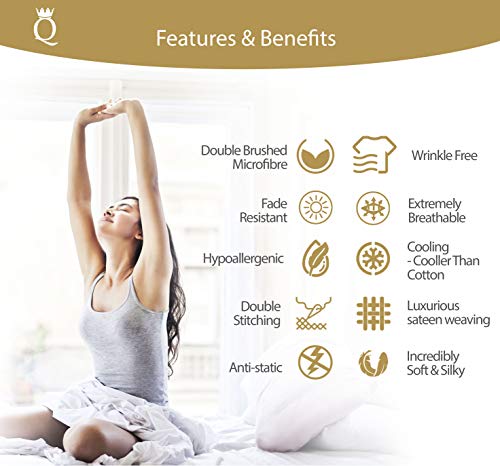 image for Queen Sheets Lux Queen Sheets Bed Sheets Queen Size - 6 Pcs. Sheets Qu