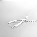 Dainty Silver Wishbone Necklace Premium Quality Wishbone Jewelry Necklace With Brilliant Finish, 3/4