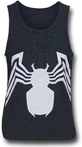 Venom Symbol Heather Charcoal Tank Top