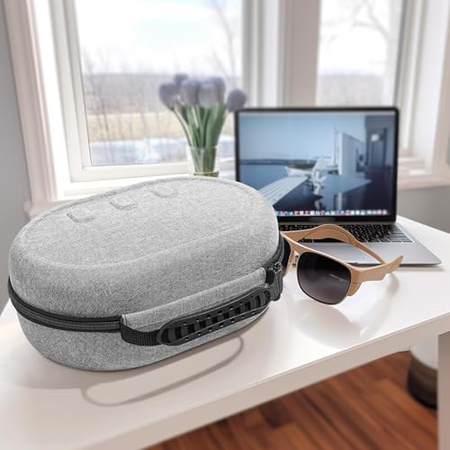 Odluzy Hard Carrying Case for Meta Quest 3, Portable Protection Accessories for Oculus Quest 3, Compact design, Multiple Compartments (Grey)