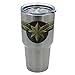 Marvel Big Mouth Tumbler - 30 oz. Stainless Steel Portable Beverage Tumbler - Spill Proof & Double Walled Tumbler, Captain Marvel Shield