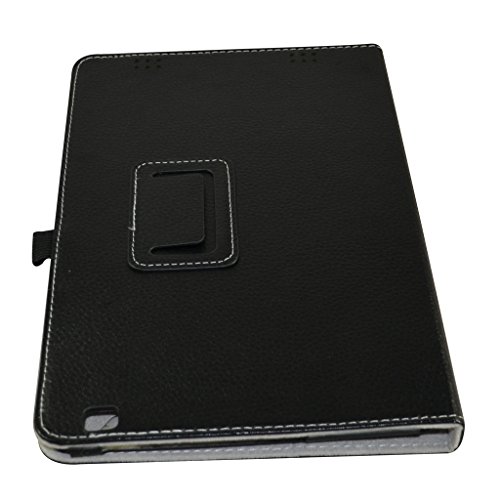 Fusion5 104A GPS Case,Mama Mouth PU Leather Folio Stand Cover for 10.1" Fusion5 104A GPS Android 5.1 Tablet PC,Black