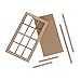 TOOGOO(R) Wooden Traditional 12-pane Window Frame 1:12 Scale Dollhouse Miniature