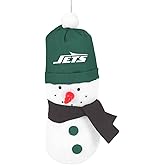 FOCO New York Jets NFL 3.5 inch Snowman Holiday Ornament