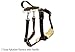 Brown 2 Snap Agitation Harness with Handle w/Stainless Steel Hardware