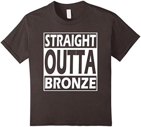 Kids STRAIGHT OUTTA BRONZE - LoL Gaming League T-Shirt 2016 10 Asphalt