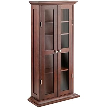Amazon Com This Tall Media Cabinet With Doors And Shelves Is