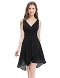 Ever Pretty V Neck Empire Waist Hi-Lo Bridesmaids Dress 03644