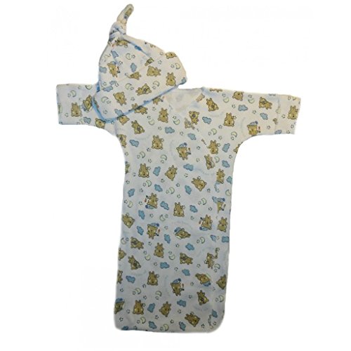 Sleepy Bear Bunting Gown (Small Newborn 5-8 Pounds)