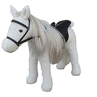 Fengsmart Plush Horse Toy White, Standing Horse Toy, Plush Toy