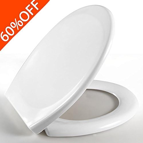 Toilet Seat featuring Whisper-Close, Easy Clean &amp; Change Hinges