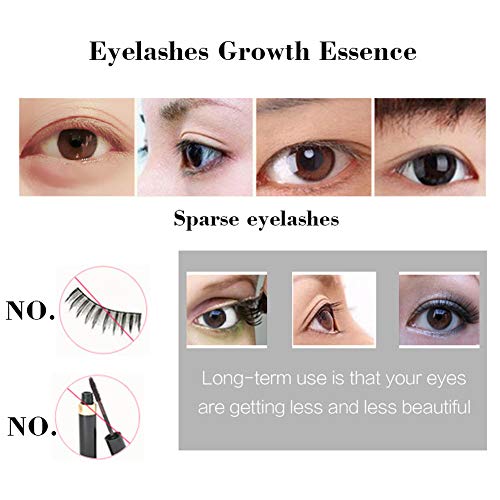 Eyelash Growth Enhancer Serum - Professional Eyebrow Thrive Liquid Lash Extention Eyelash Growth Serum 100% for Safe & Rapid 5ML for Naturally Longer, Fuller & Thicker (Black)