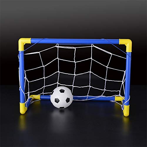 Folding Mini Football Soccer Goal Post Net Set with Pump Kids Sport Indoor Outdoor Games Toys Child Birthday Gift Plastic - Thumbnail 7