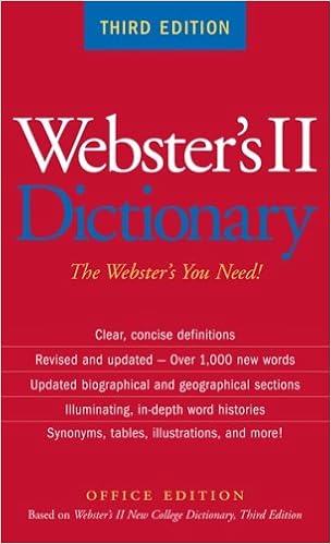 Amazon Com Webster S Ii Dictionary 9780618552054 Books