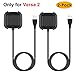 2-Pack Watch Charger Compatible with Apple Watch Charger, USB-C Portable Fast Magnetic Wireless Charging Cable Compatible with iWatch Series Ultra 8 7 6 5 4 3 2 1 SE SE2,Black (White)