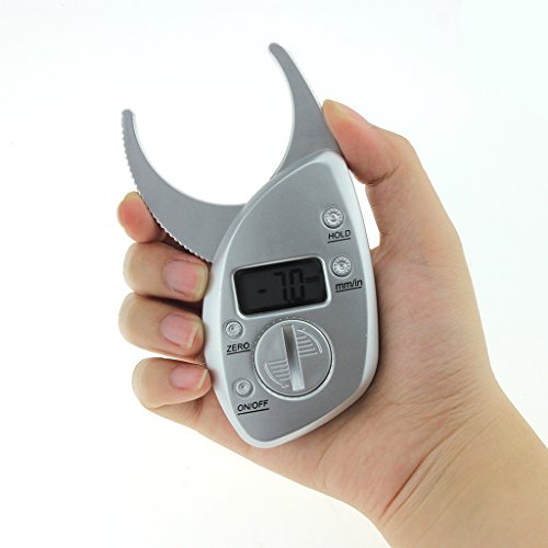 Hukai Digital Body Fat Caliper + Waist Measuring Arm Hips Tape Measure Analyzer Kits