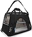 Airline Approved Pet Carrier - Soft-Sided Carriers for Small Medium Cats and Dogs Air-Plane Travel On-Board Under Seat Carrying Bag with Fleece Bolster Bed For Kitten Cat Puppy Dog Taxi