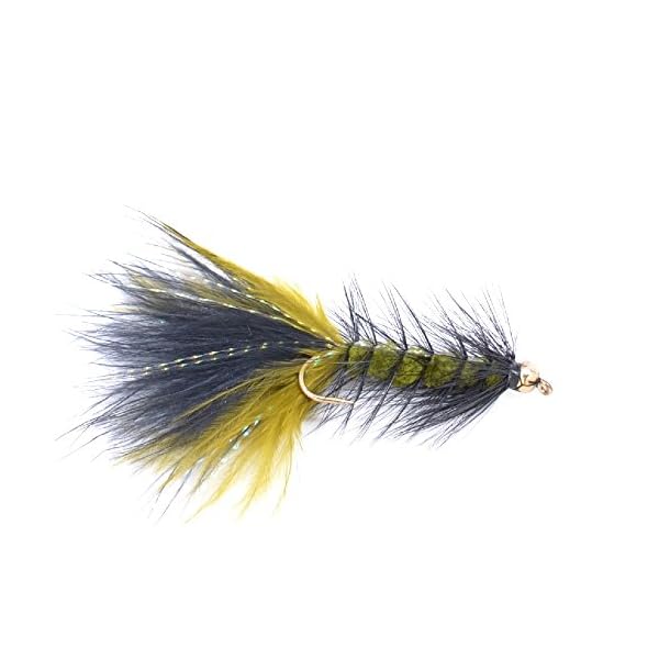 The-Fly-Fishing-Place-Bead-Head-Woolly-Bugger-Classic-Streamer-Flies-Set-of-12-Bass-and-Trout-Fly-Fishing-Flies-Hook-Size-4