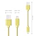 Lumsing Lightning to USB Cable Apple Certified Sync and Charging Cord(9.9 Feet/3MM) with Ultra Compact Connector Head for iPhone, iPod and iPad(Yellow)