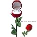 Red Rose Jewelry Gift Box Case for Ring Earring Romantic Engagement Wedding Ring Earrings 1pc
