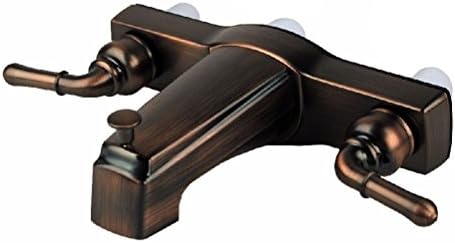 Likimen RV / Mobile Home Bath Tub Shower Faucet with 8 in Valves Oil Rubbed Bronze