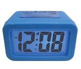 Advance Time Technology Silicone LCD Alarm Clock with Matching Backlight, Blue