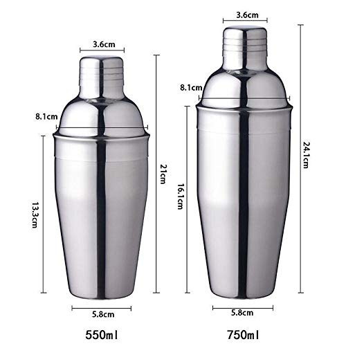 YYQQ Cocktail Shaker Set,10Teilige Cocktail Shaker,Komplettes Kit, Sie müssen Keine zusätzlichen Whisky Steine kaufen… – Bild 3