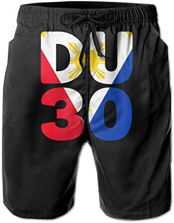 Eofjbg Fashion Men's DU30 Flag Beach Shorts Board Shorts Casual Shorts Swim Trunks