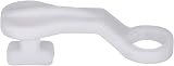 HomeElabador 50 Pack White Plastic Curtain Glider Hooks for Ceiling Track view 2