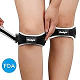 Knee Strap, Tomight Knee Patellar Tendon Support Strap to Relieve Knee Pain for All Kinds of Sports (2 Pack)