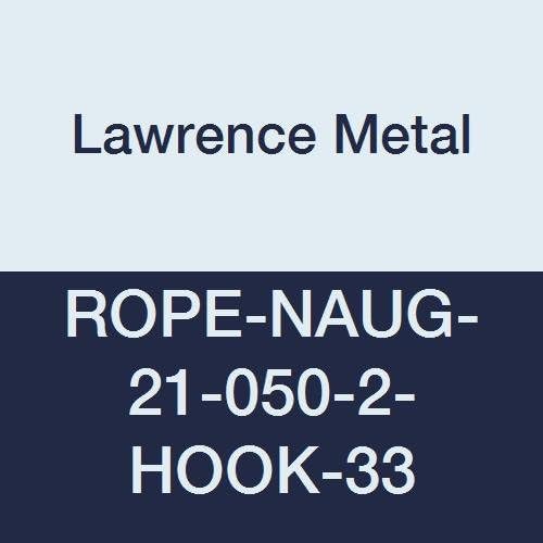 Lawrence metal ROPE-NAUG-21-050-2-HOOK-33 Rope Naugahyde Red 5' 0", 2 Black Hook Ends, 2.5" Height, 1.5" Wide, 60" Length